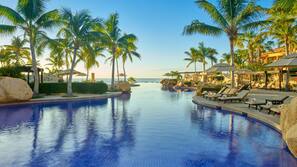 6 outdoor pools, cabanas (surcharge), pool umbrellas