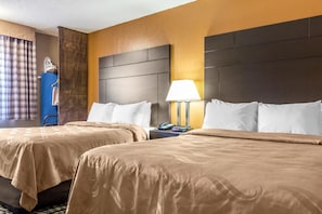 Standard Room, 2 Queen Beds, Non Smoking | Premium bedding, down comforters, desk, blackout drapes