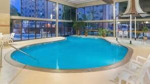 Indoor pool, outdoor pool