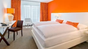 Hochwertige Bettwaren, Pillowtop-Betten, Minibar, Zimmersafe