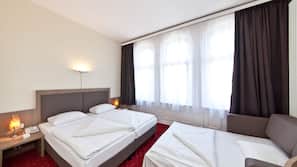 Hypo-allergenic bedding, in-room safe, individually furnished, desk