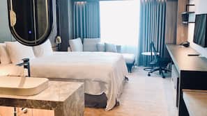 Egyptian cotton sheets, premium bedding, down duvet, pillow top beds