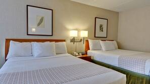 Premium bedding, blackout drapes, iron/ironing board, free WiFi