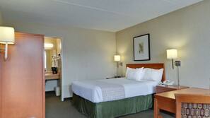 Premium bedding, blackout drapes, iron/ironing board, free WiFi