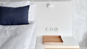 Hypoallergeen beddengoed, een minibar, een kluis op de kamer
