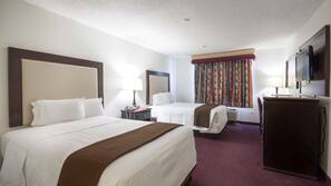 Desk, blackout curtains, iron/ironing board, free WiFi