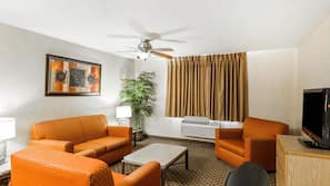 Premium bedding, blackout drapes, iron/ironing board, WiFi