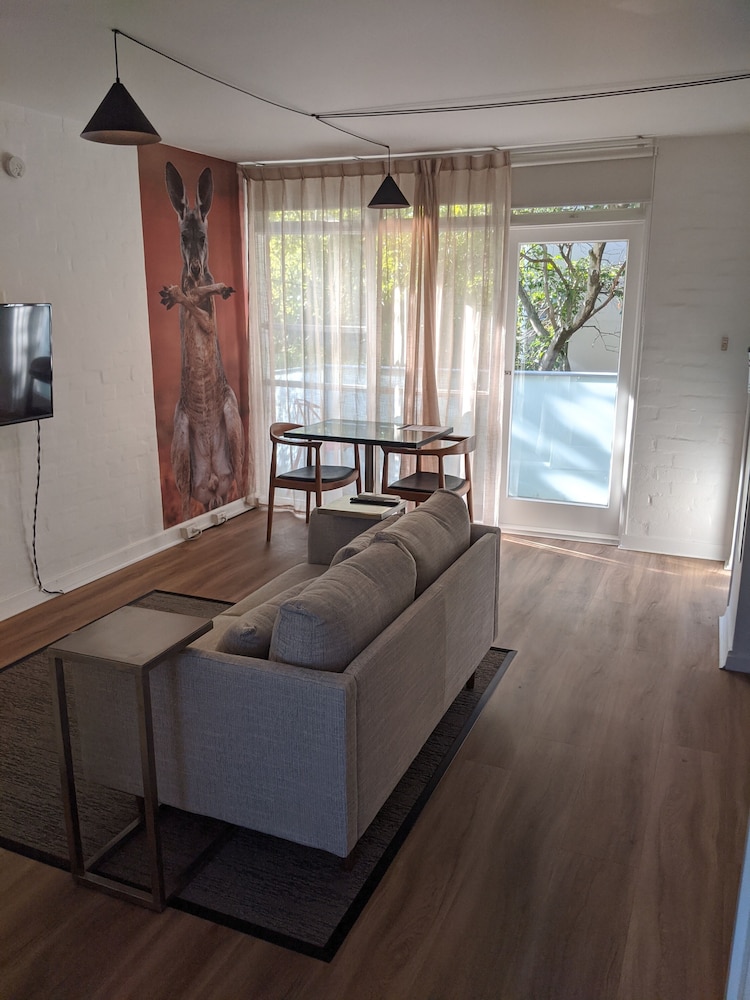 Living area, Davis Avenue Apartments