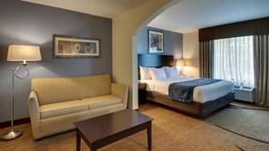 Desk, blackout drapes, iron/ironing board, free WiFi