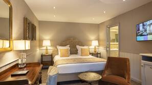 Hypoallergeen beddengoed, pillowtop-bedden, een minibar