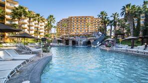 3 outdoor pools, cabanas (surcharge), pool umbrellas