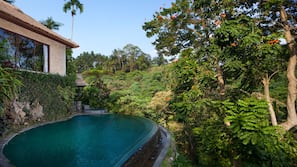 Outdoor pool, open 7:00 AM to 8:00 PM, pool umbrellas, sun loungers