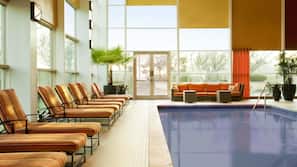 Indoor pool, open 6 AM to 10 PM, sun loungers