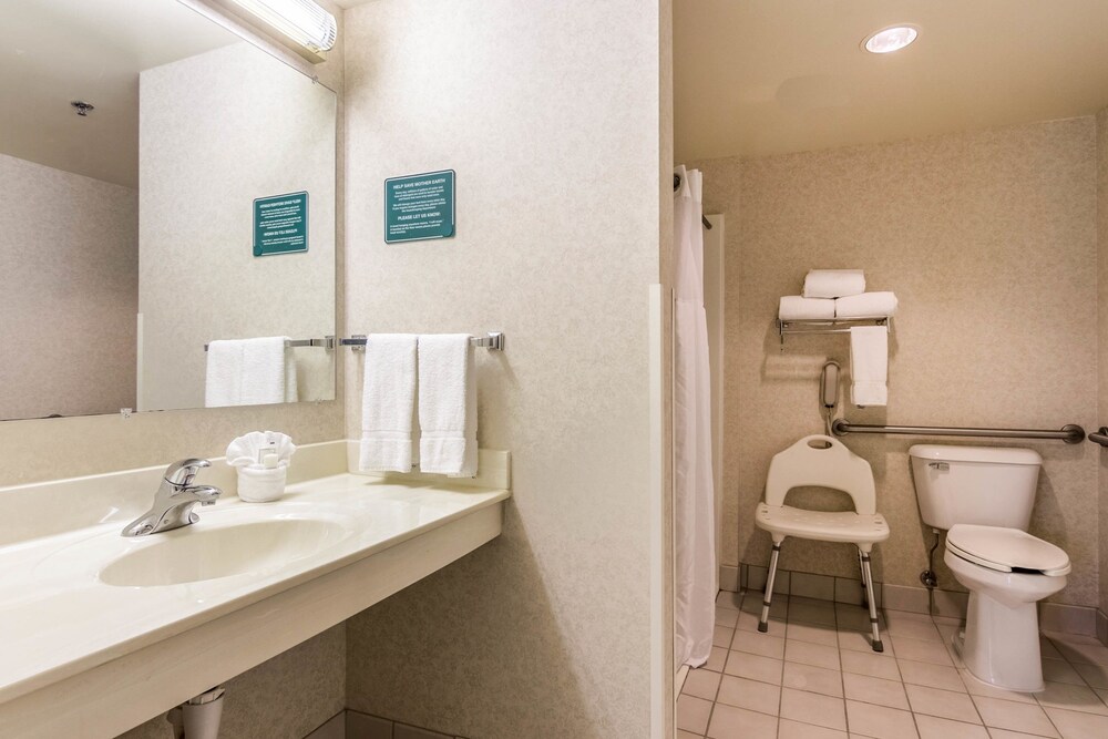 Bathroom, Clarion Suites at the Alliant Energy Center