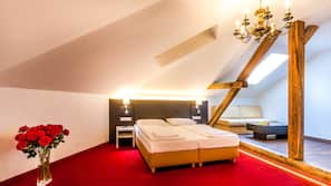 Een minibar, een kluis op de kamer, individueel gedecoreerd