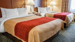 In-room safe, desk, iron/ironing board, free cribs/infant beds