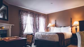 Premium bedding, down comforters, pillowtop beds, individually decorated