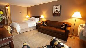 Premium bedding, pillow top beds, in-room safe, individually decorated