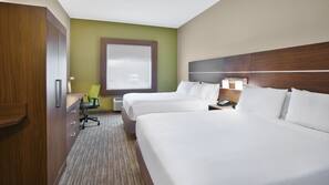 In-room safe, desk, laptop workspace, blackout drapes