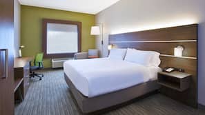 In-room safe, desk, laptop workspace, blackout drapes
