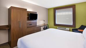 In-room safe, desk, laptop workspace, blackout drapes