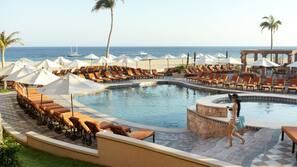 5 outdoor pools, pool umbrellas