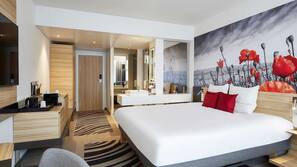 Minibar, in-room safe, desk, blackout curtains