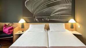 Desk, soundproofing, iron/ironing board, rollaway beds