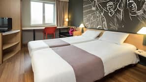 Desk, soundproofing, iron/ironing board, rollaway beds