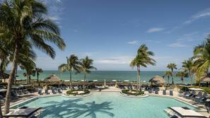 Private beach nearby, white sand, free beach shuttle, beach cabanas