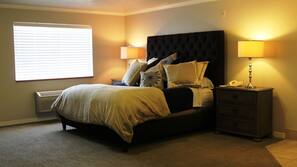 Premium bedding, blackout drapes, free WiFi, linens