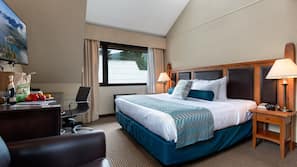 In-room safe, desk, laptop workspace, iron/ironing board
