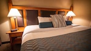 In-room safe, desk, laptop workspace, iron/ironing board