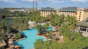 Outdoor pool, pool cabanas (surcharge), pool umbrellas