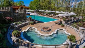 Indoor pool, seasonal outdoor pool, cabanas (surcharge), pool umbrellas