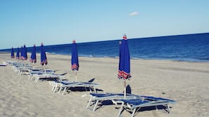 Una spiaggia nelle vicinanze, pallavolo, pesca