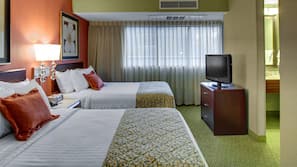 In-room safe, desk, iron/ironing board, free cribs/infant beds