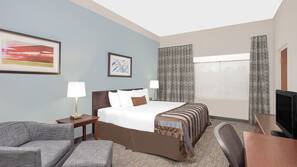 Hypo-allergenic bedding, in-room safe, desk, iron/ironing board