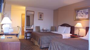 Desk, iron/ironing board, free WiFi, linens