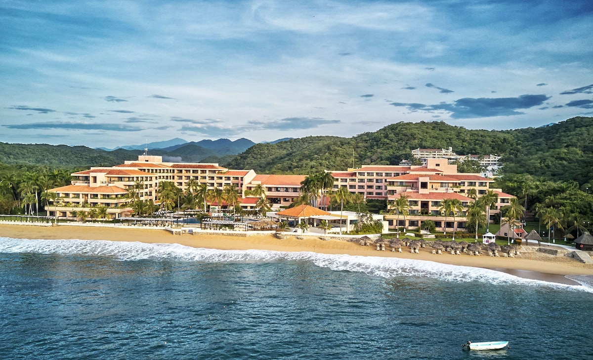 barcelo hotel pool in huatulco mexico, oaxaca state