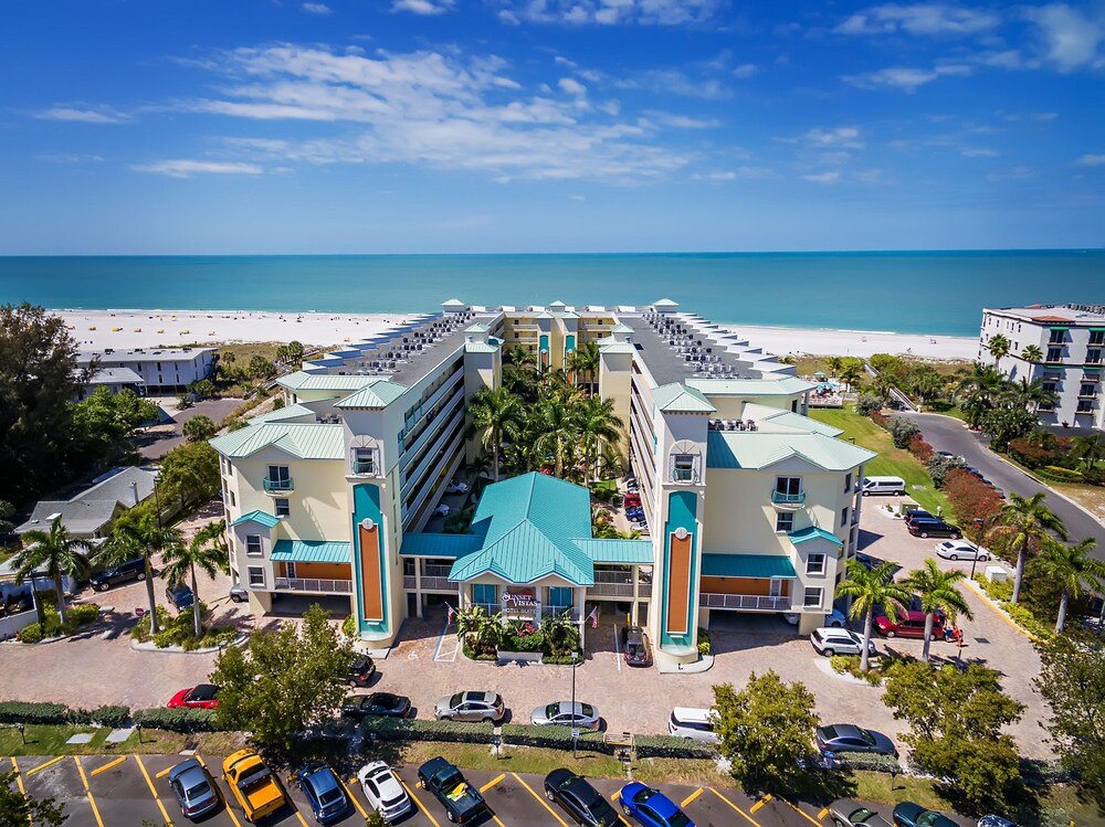 Aerial view, Sunset Vistas Two Bedroom Beachfront Suites