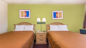 Blackout curtains, free WiFi, linens