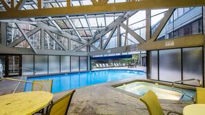 Indoor pool, outdoor pool