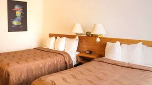 Premium bedding, desk, iron/ironing board, linens