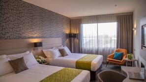 In-room safe, desk, laptop workspace, iron/ironing board