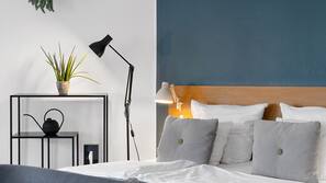 Premium bedding, blackout curtains, free WiFi, linens
