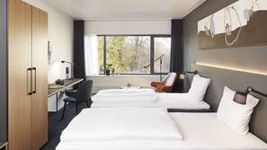 1 slaapkamer, luxe beddengoed, een kluis op de kamer