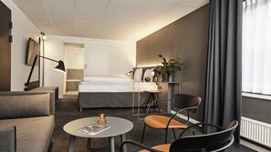 1 slaapkamer, luxe beddengoed, een kluis op de kamer