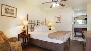 Individually decorated, individually furnished, iron/ironing board