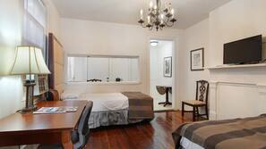 Individually decorated, individually furnished, iron/ironing board